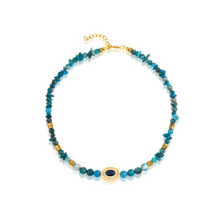Apatite Blue Kolye